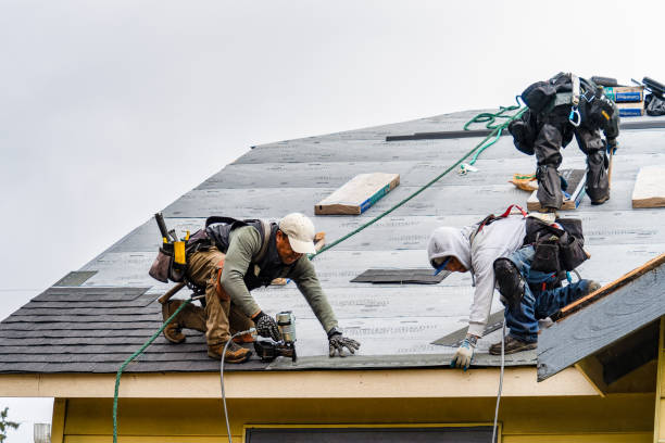 Professional Gutter Installation technician working in Silver City, NM